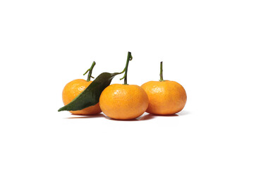 Orange fruit isolated on white background.