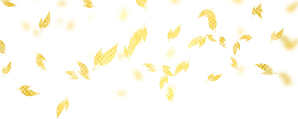 floating gold leaf element