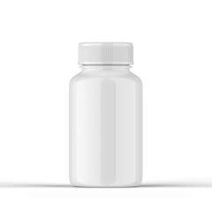 Glossy Pills Bottle 3d Rendering