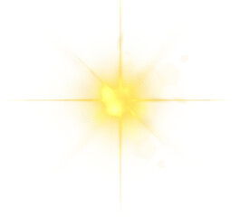 yellow sparks glitter special light effect