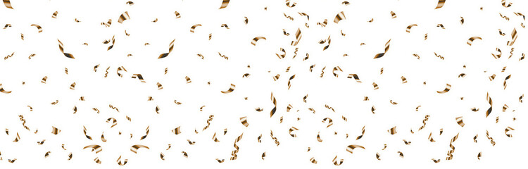 floating golden confetti element