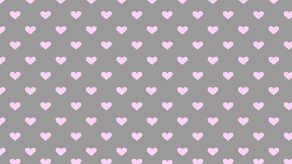 grey  background with pink hearts