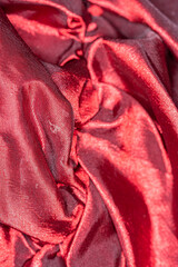 red satin fabric