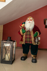 santa claus with christmas gifts