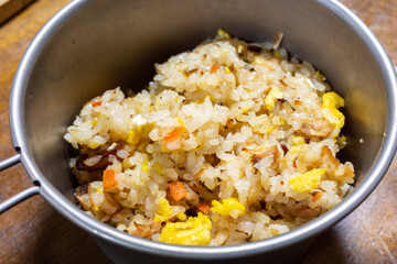 とても美味しい日本の一般家庭のチャーハン