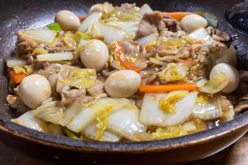 とても美味しい日本の一般家庭の八宝菜