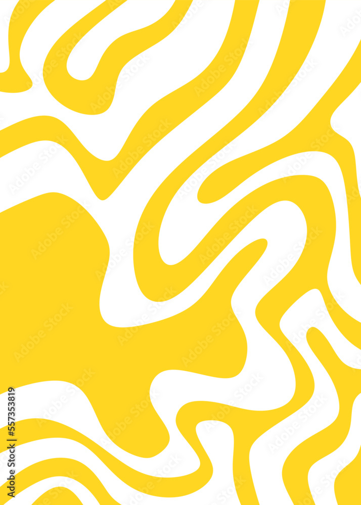 Poster abstract background with cute wavy line pattern and with some copy space area