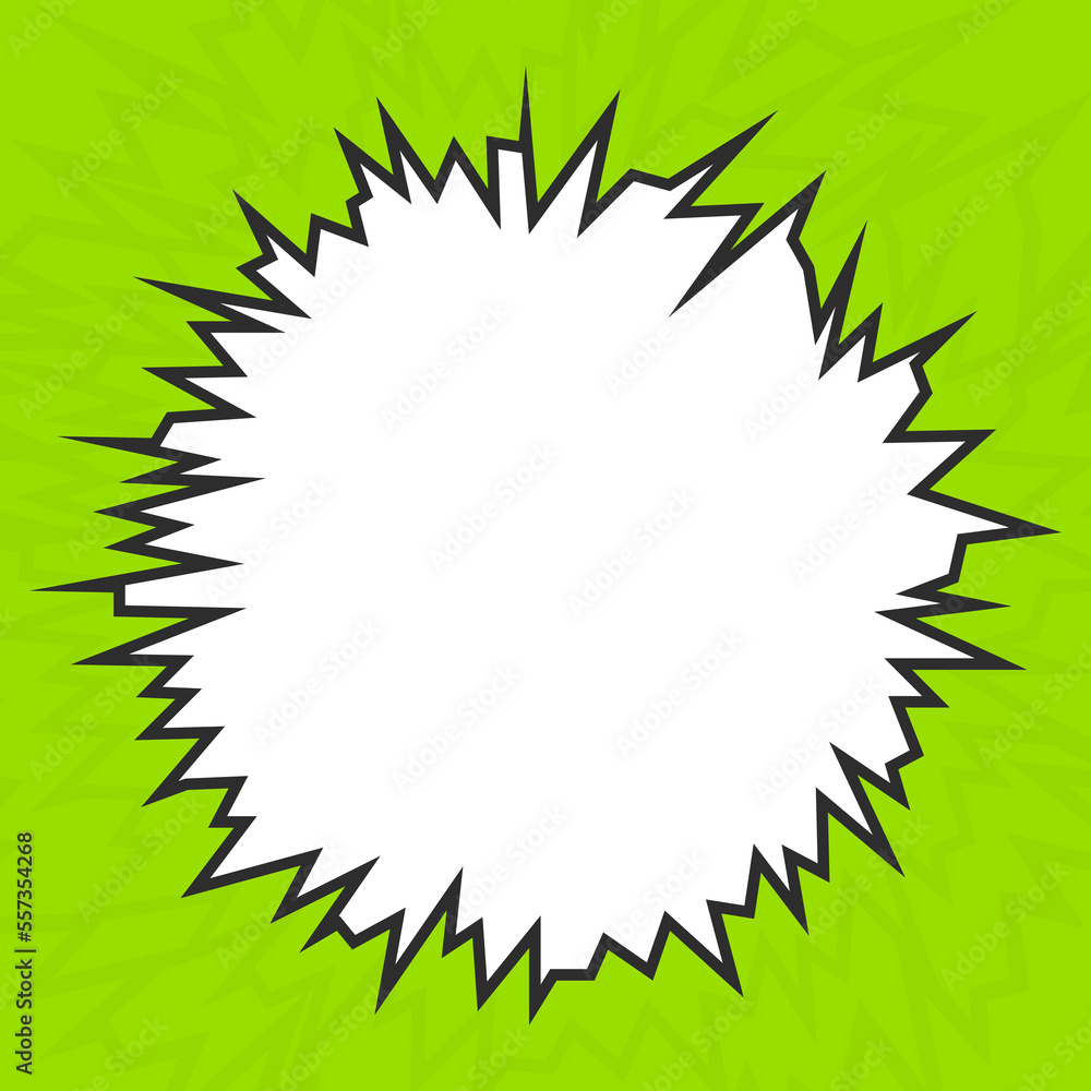 Poster simple framed background with explosion pattern and with some copy space area