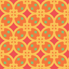 Seamless geometric style vector pattern design