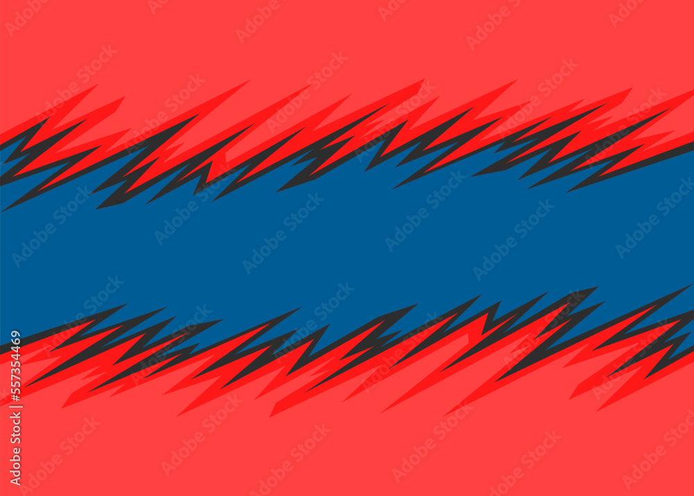 Poster abstract background with jagged spike pattern and with some copy space area