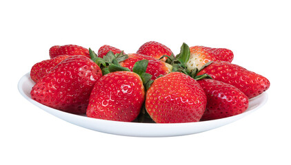 plate of strawberries