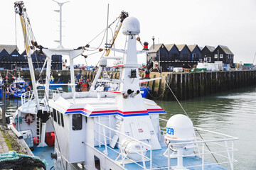 Boats in the port of Whistable