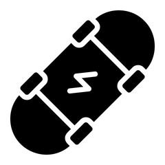 electric skateboard glyph icon