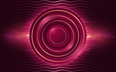 modern abstract rounded shapes with line background design