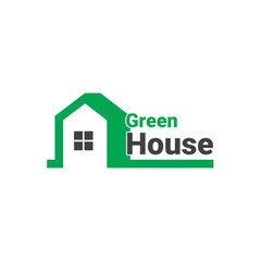 green house design template logo vector.