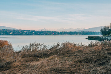 le Mont-Blanc depuis les quais, Genève