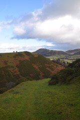 the rolling hills in Shropshire