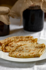 close up of home cooked  pancakes