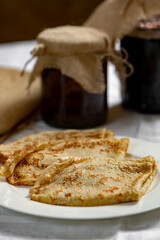 close up of home cooked  pancakes