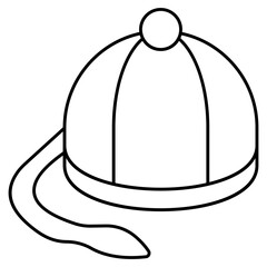 Vector design of cap in flat style 