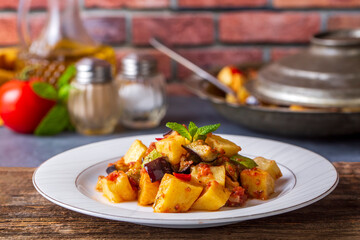 Turkish style mixed vegetable fried (Karisik Kizartma)