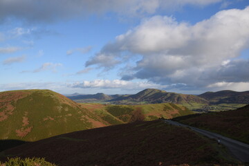the rolling hills in Shropshire