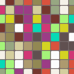 Color checkered squares background abstract illustration