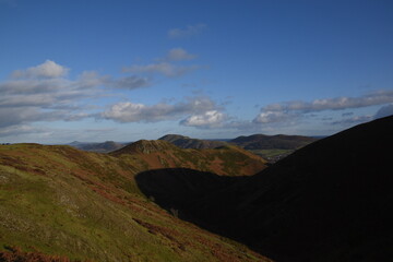 the rolling hills in Shropshire