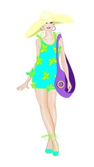 girl with a summer dress 