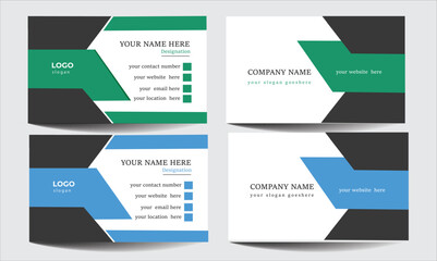 Creative and minimalist developer designer visiting card 