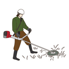 林業　伐採　木を切る　きこり　仕事