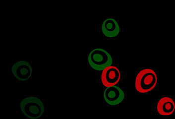 Dark Multicolor, Rainbow vector backdrop with dots.