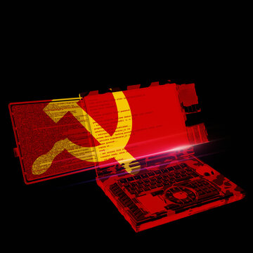 Russian hacking, conceptual illustration