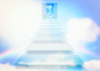 天国への階段の3dイラスト
