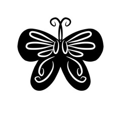 butterfly on a white background