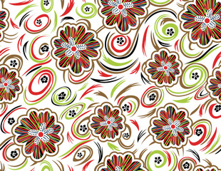 Seamless Floral Digital Design