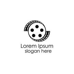 movie film logo vector, cinema logo inspiration