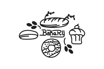 bakery icon hand drawn