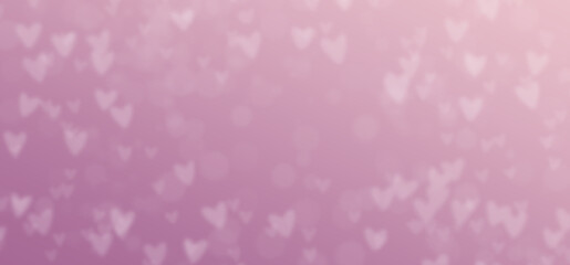 Abstract pastel background with hearths - concept, Mother's Day, Birthday, Valentine's Day, spring colours, pink, glitter gradient