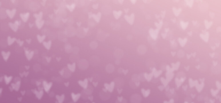 Abstract pastel background with hearths - concept, Mother's Day, Birthday, Valentine's Day, spring colours, pink, glitter gradient