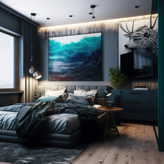 Beautiful romantic bedrooms, modern, stylish, excellent interior decor