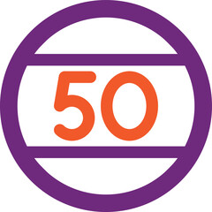 Speed limit Vector Icon Design Illustration