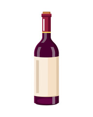 purple wine bottle drink