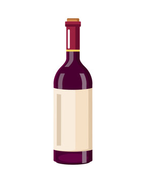 Purple Wine Bottle Drink