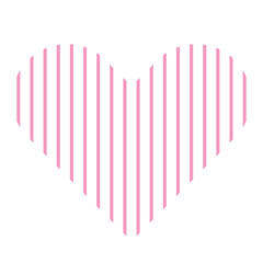 Cute Heart Line Logo Symbol