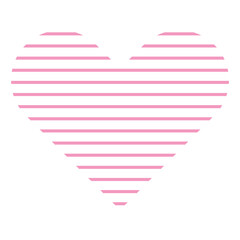 Cute Heart Line Logo Symbol