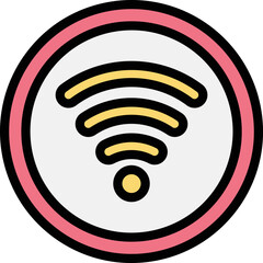 Wifi signal Vector Icon Design Illustration