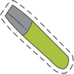 Fototapeta premium Aesthetic Bookmarks Sticker Back To School