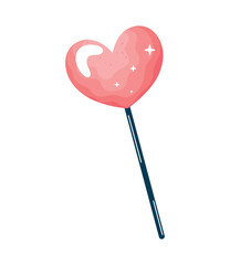 magic wand with heart