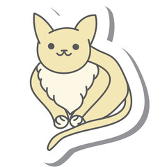 Aesthetic Cat Sticker Various Poses